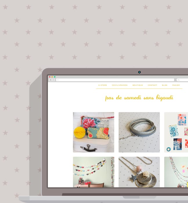 page d'accueil e-commerce desktop